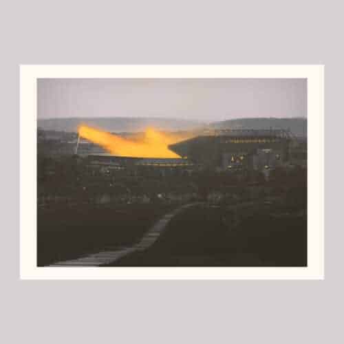 John Tregoning's image of Elland Road in May 2021, as a print