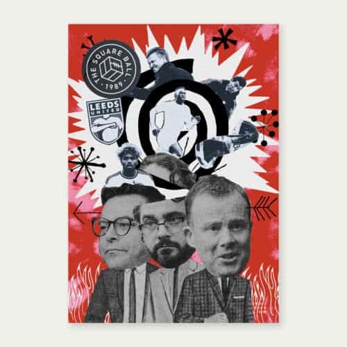 The cover of TSB 22-23 issue 08, by Graeme Chapman, a collage of a club gone wrong