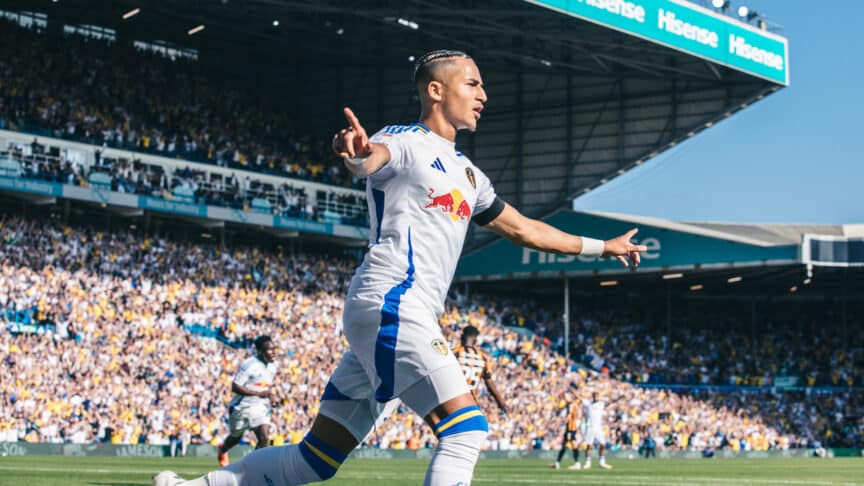 Mateo Joseph looking absolutely resplendent as he runs off celebrating his opening goal against Hull