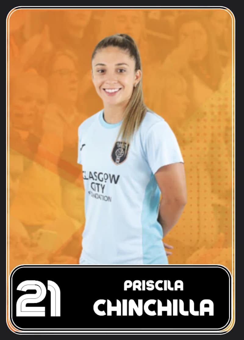 Glasgow City's Costa Rican midfielder Priscila Chinchilla