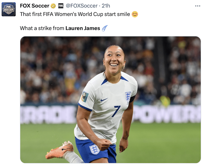 Lauren James celebrates being a legend