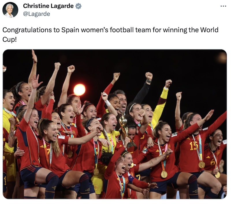 The Spanish national team celebrate their World Cup win