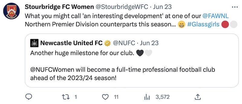 Stourbridge REACT to Newcastle news
