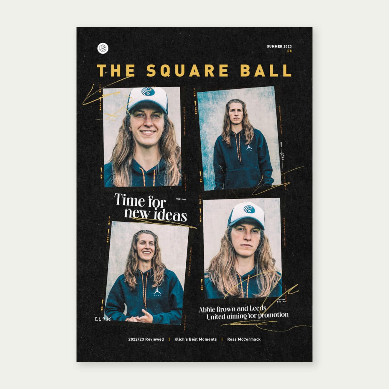 The cover of the TSB Summer Special 2023, featuring Abbie Brown of Leeds United Women photographed by Lee Brown