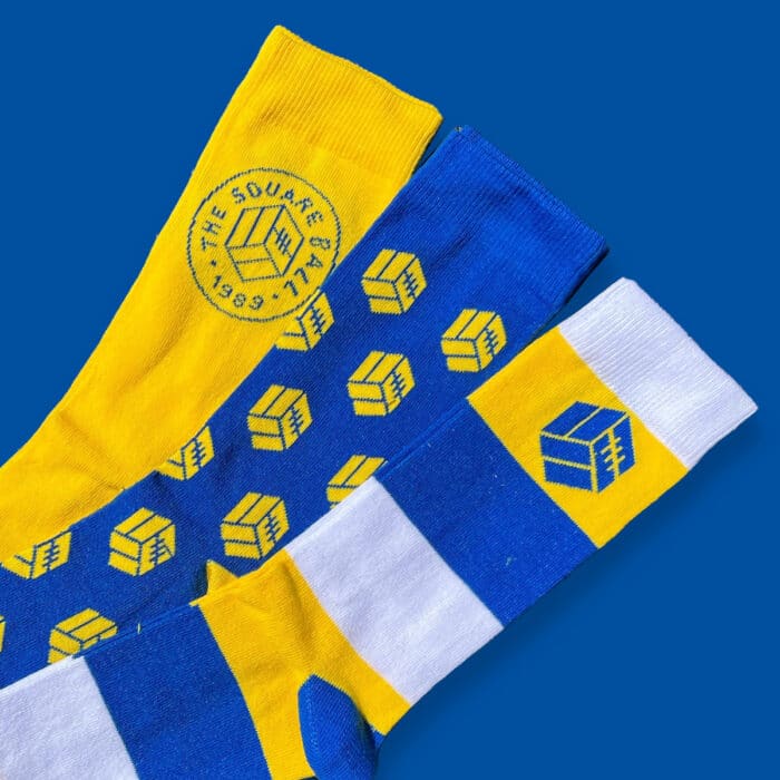 A picture of the three TSB sock designs