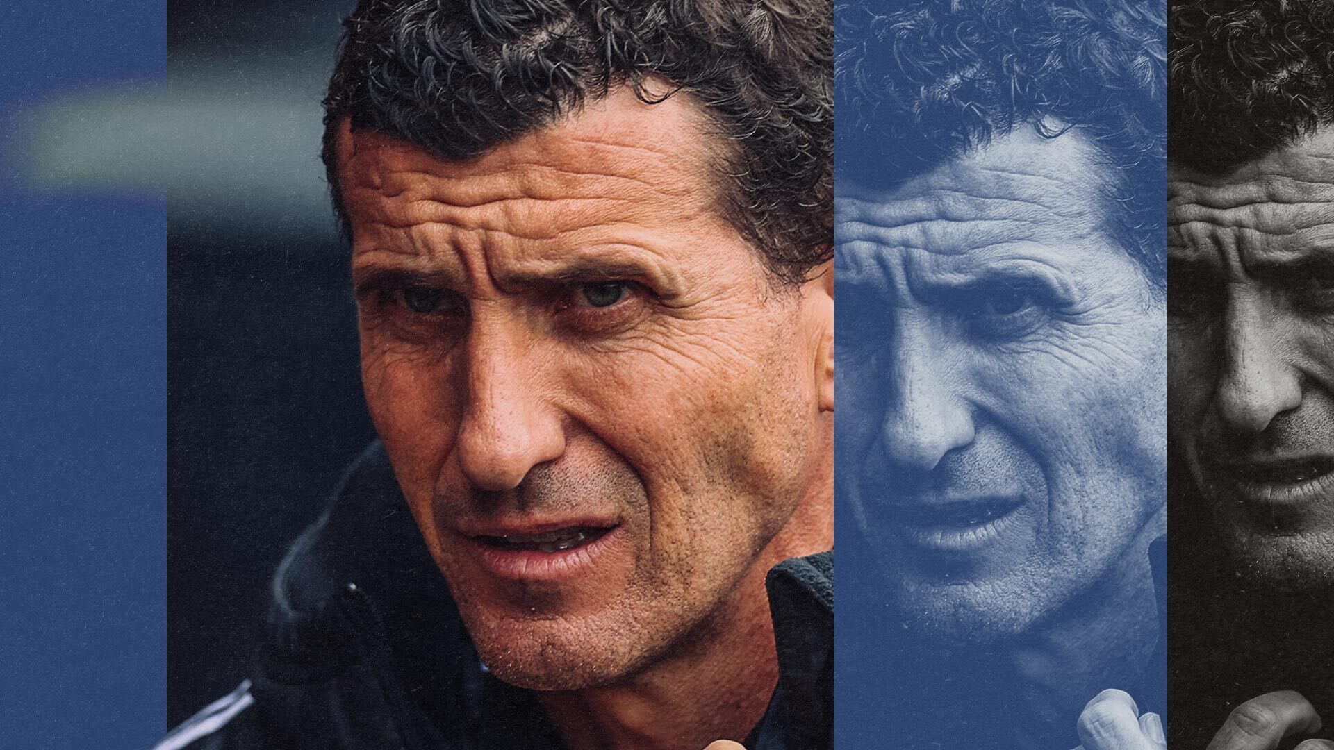 An image showing Javi Gracia looking very concerned, in triplicate