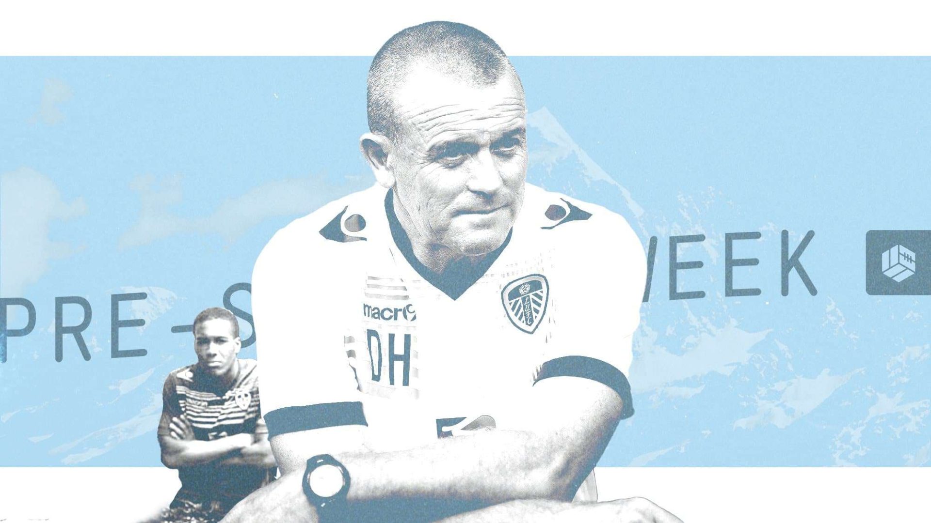 A big Dave Hockaday, and a little Dom Poleon, the latter in a river with his arms crossed