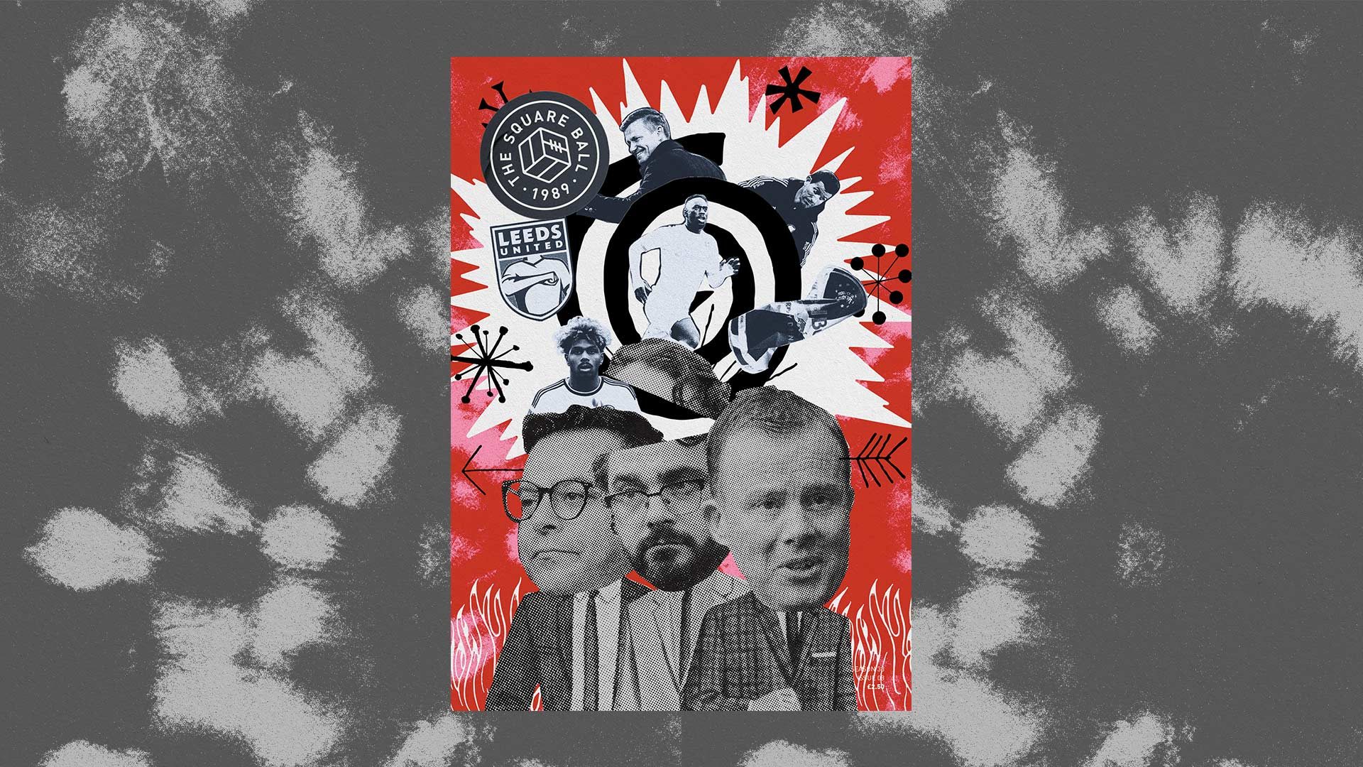 The cover of TSB 22-23 issue 08, by Graeme Chapman, a collage of a club gone wrong
