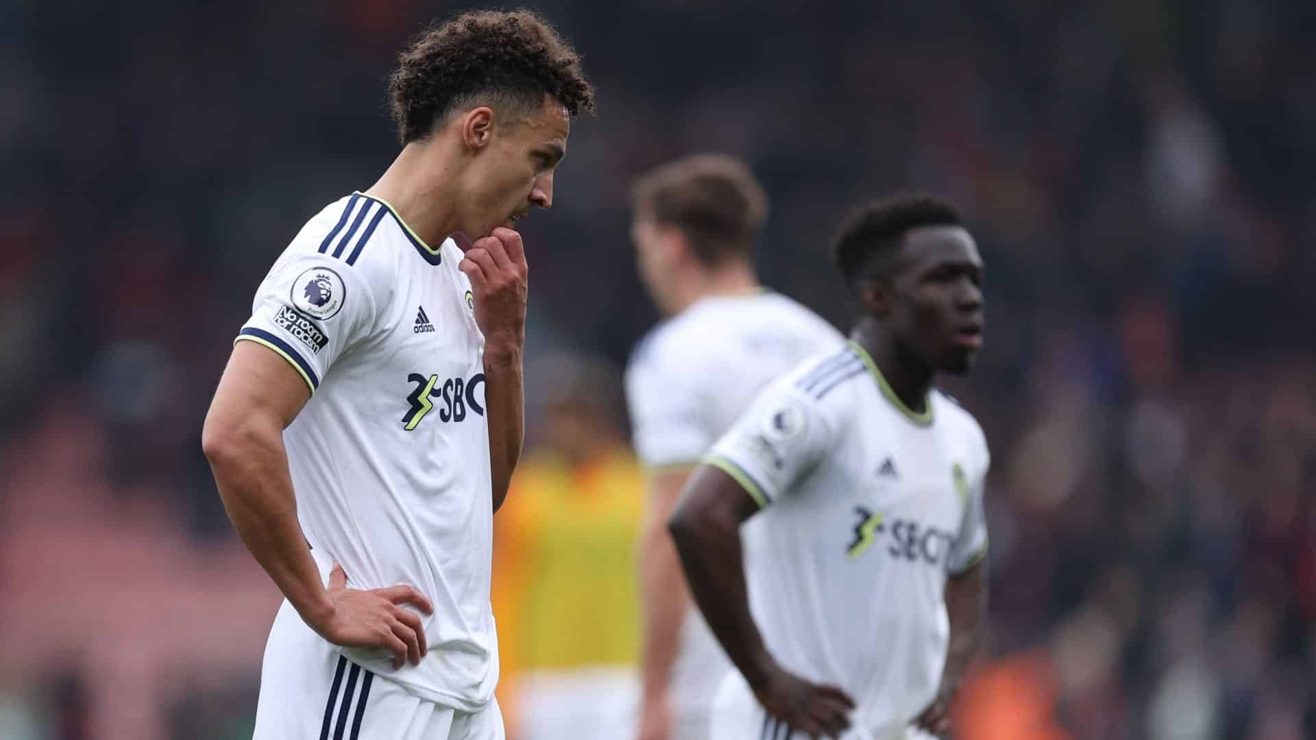 Rodrigo at the end of the game at Bournemouth, looking like he wishes the beach would open up and swallow him