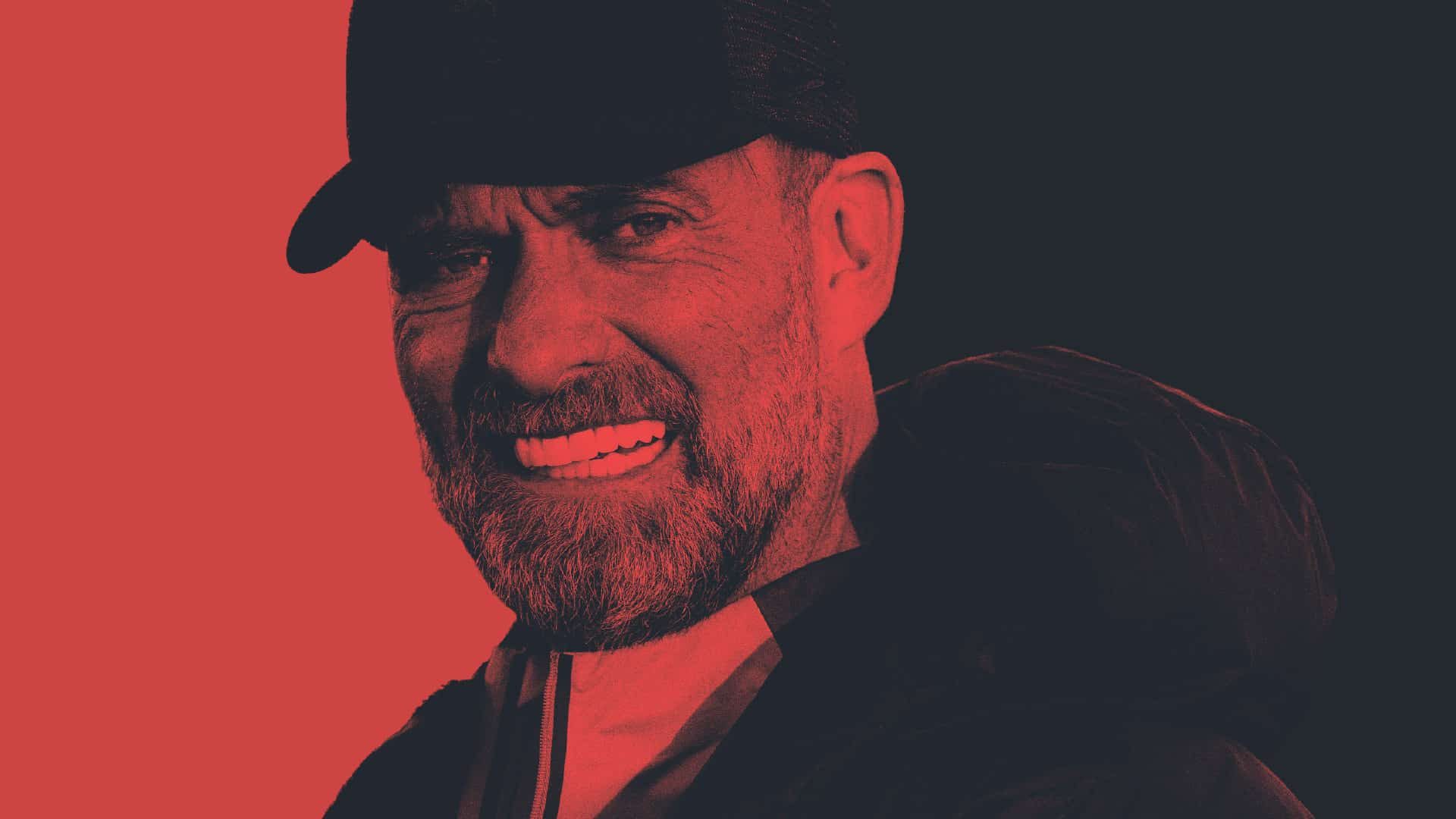 It's an article about VAR, so it's a picture of Jurgen Klopp, teeth clenched, with a red tint