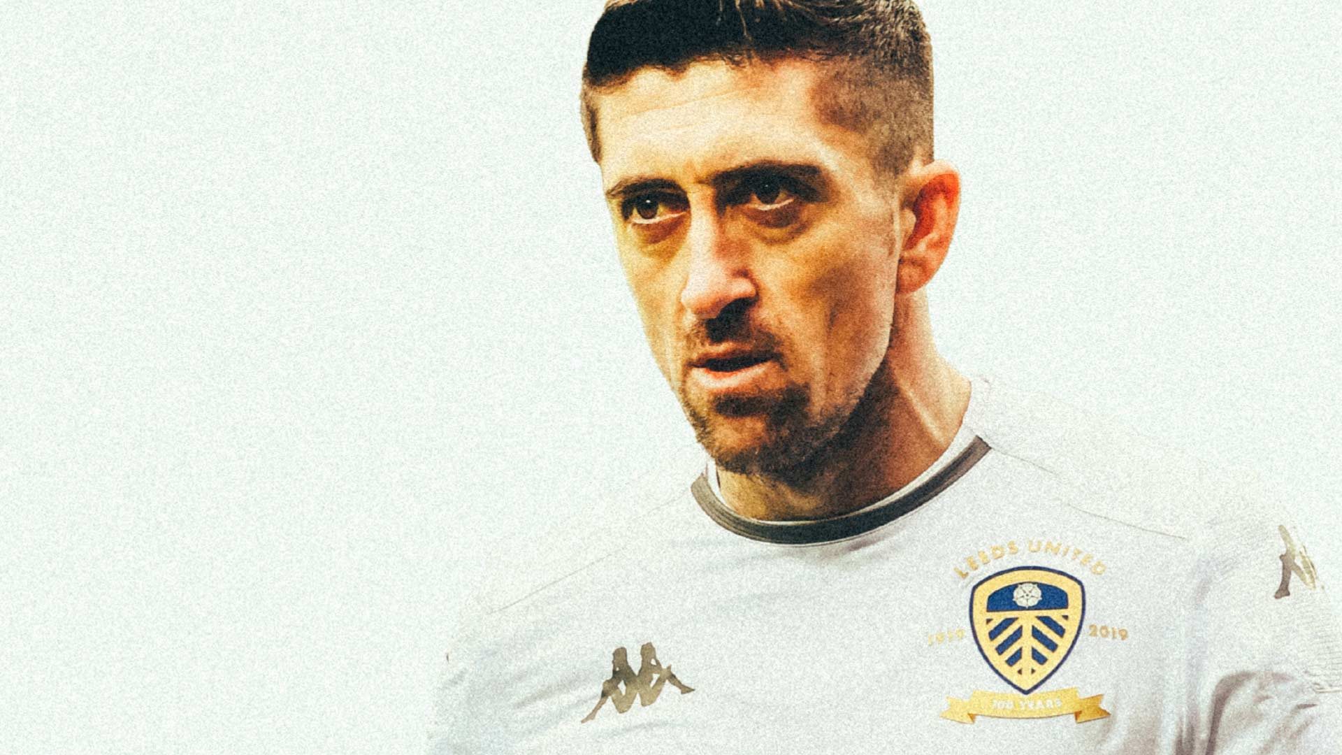 Pablo Hernandez staring intently while playing for Leeds. He's either about to do something brilliant or contemplating his past