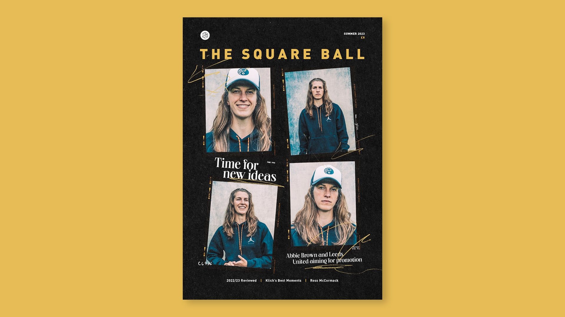 The cover of the TSB Summer Special 2023, featuring Abbie Brown of Leeds United Women photographed by Lee Brown