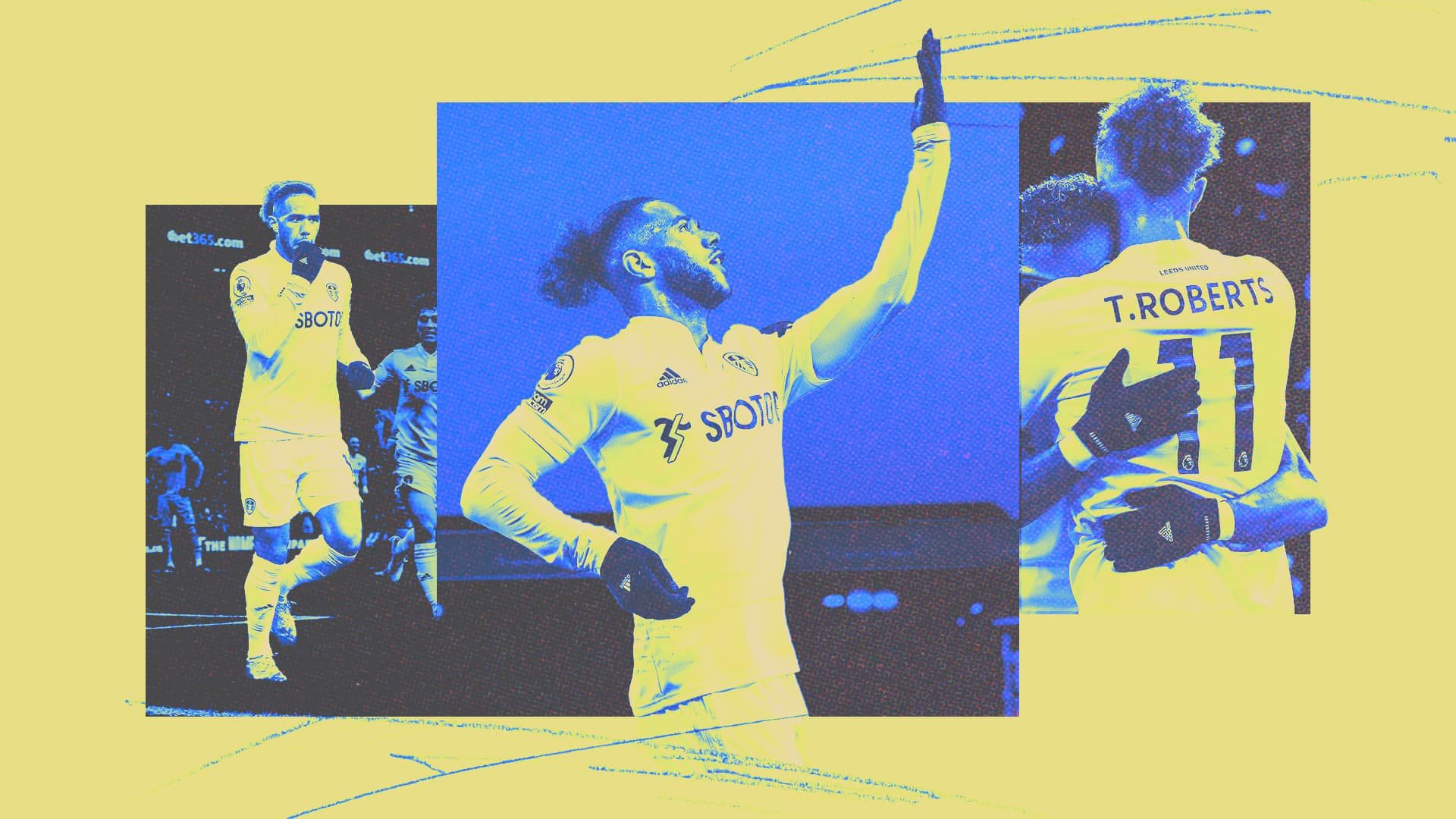 A Tyro triptych, as he celebrates scoring in front of the Kop